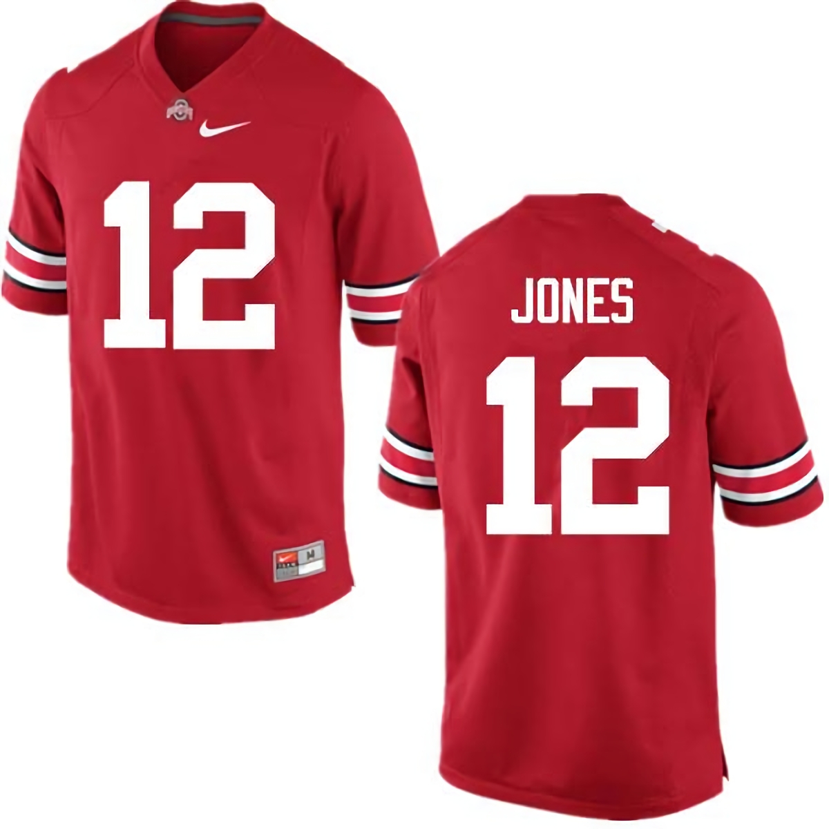 Cardale Jones Ohio State Buckeyes Men's NCAA #12 Nike Red College Stitched Football Jersey LHQ2356ZK
